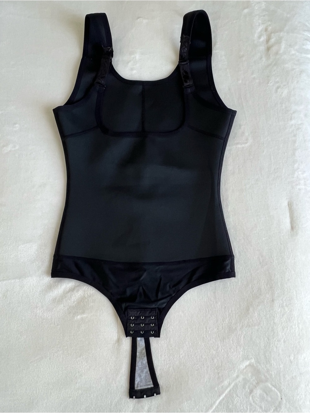 Women's Black Shaping Bodysuit with Adjustable Straps